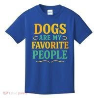 Dogs Are My Favorite People Kids T-Shirt thumb 0