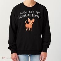 Dogs Are My Favorite People Chihuahua Gift Women's Sweatshirt thumb 0
