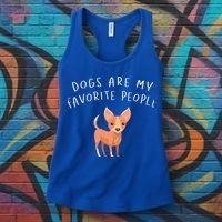 Dogs Are My Favorite People Chihuahua Gift Women's Tank Top thumb 3