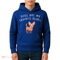 Dogs Are My Favorite People Chihuahua Gift Kids Hoodie thumb 4