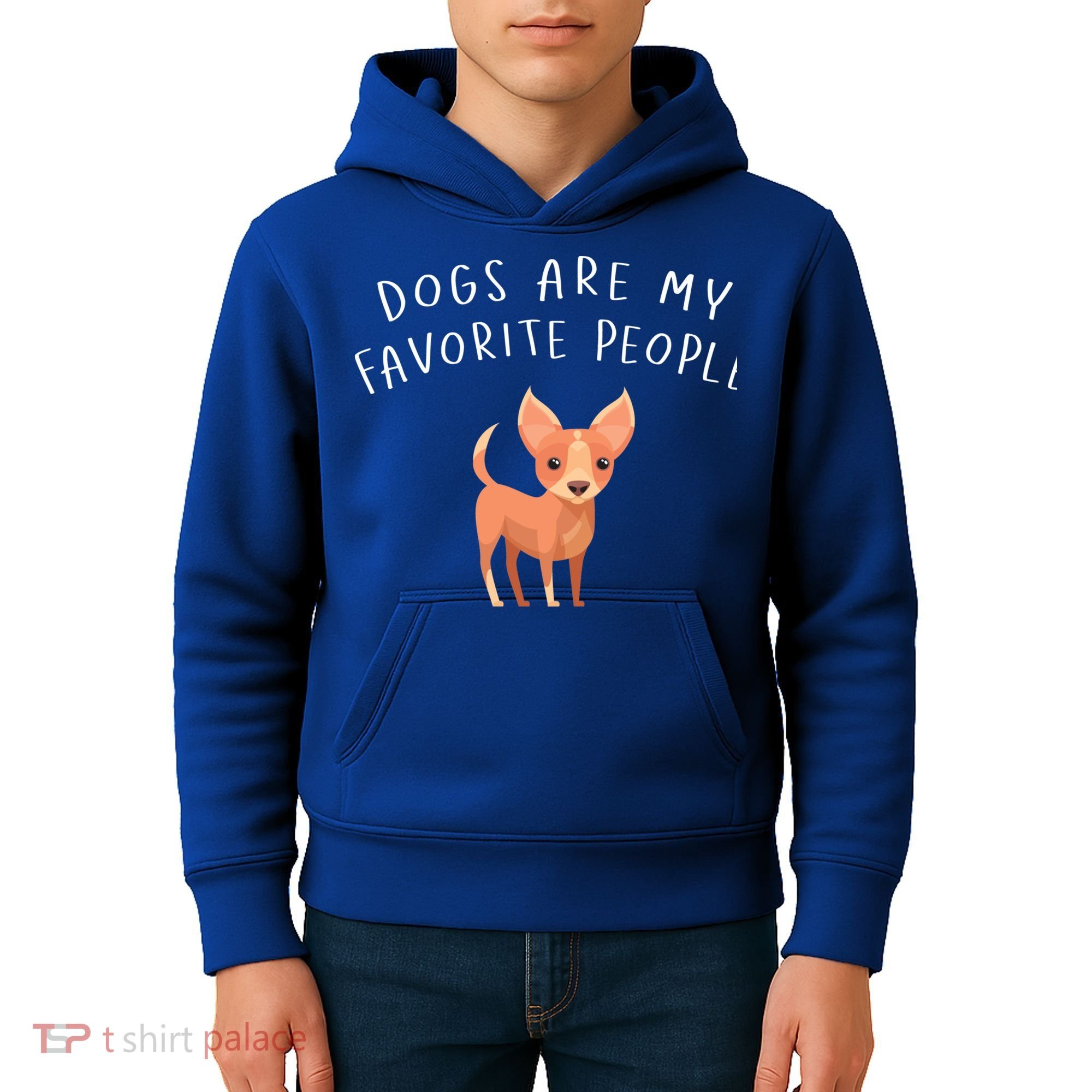 Dogs Are My Favorite People Chihuahua Gift Kids Hoodie