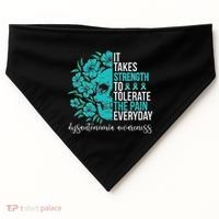 Dysautonomia Awareness Month Dysautonomia Warrior USA-Made Doggie Bandana thumb 0