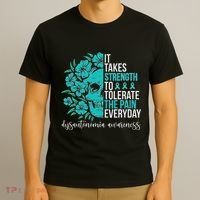 Dysautonomia Awareness Month Dysautonomia Warrior T-Shirt thumb 3