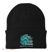Dysautonomia Awareness Month Dysautonomia Warrior Beanie thumb 0