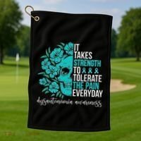 Dysautonomia Awareness Month Dysautonomia Warrior Golf Towel thumb 1