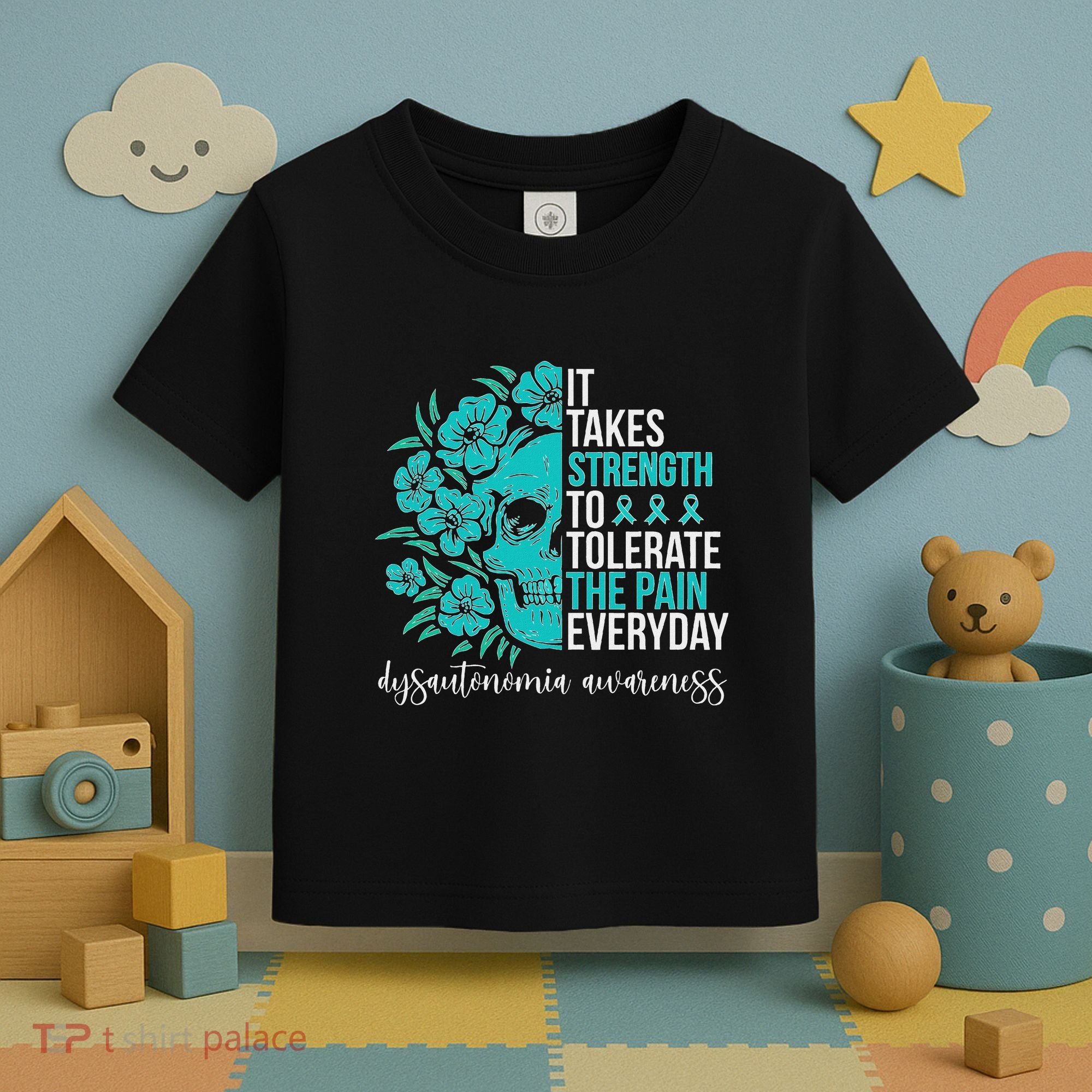 Dysautonomia Awareness Month Dysautonomia Warrior Toddler T-Shirt