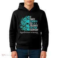 Dysautonomia Awareness Month Dysautonomia Warrior Kids Hoodie thumb 4