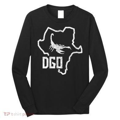 Durango Alacran Mexico Mapa Contorno De Dgo Long Sleeve Shirt