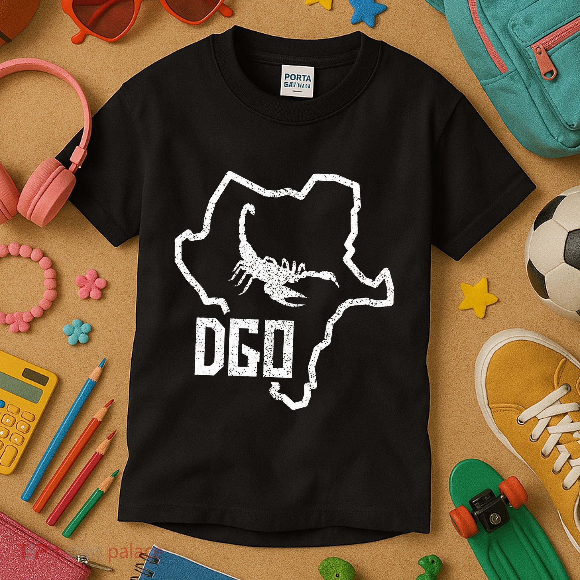 Durango Alacran Mexico Mapa Contorno De Dgo Kids T-Shirt