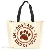 Dogs Are My Kind Of People Paw Tote Bag thumb 0