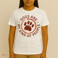 Dogs Are My Kind Of People Paw T-Shirt thumb 4