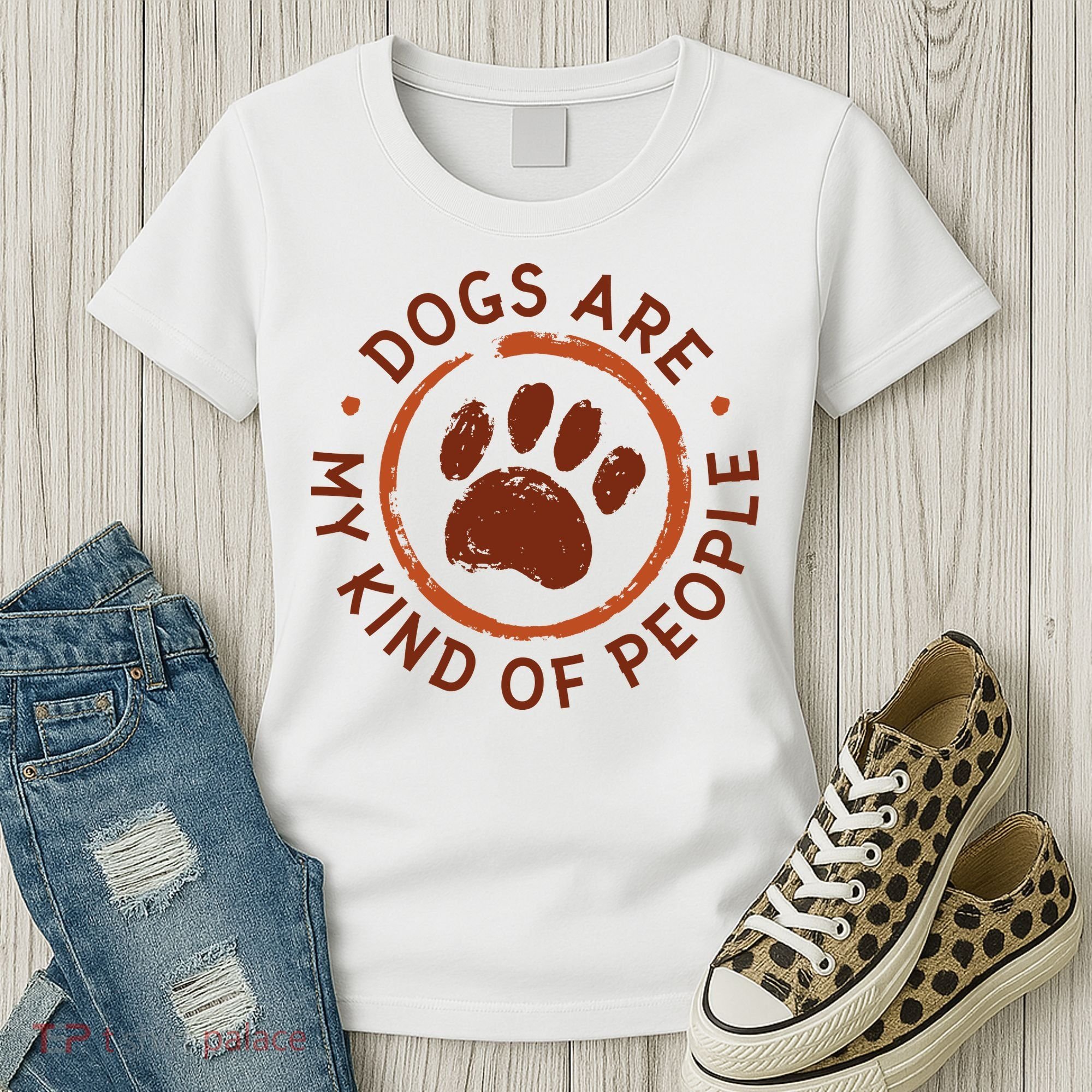 Dogs Are My Kind Of People Paw Women's T-Shirt