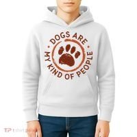 Dogs Are My Kind Of People Paw Kids Hoodie thumb 4
