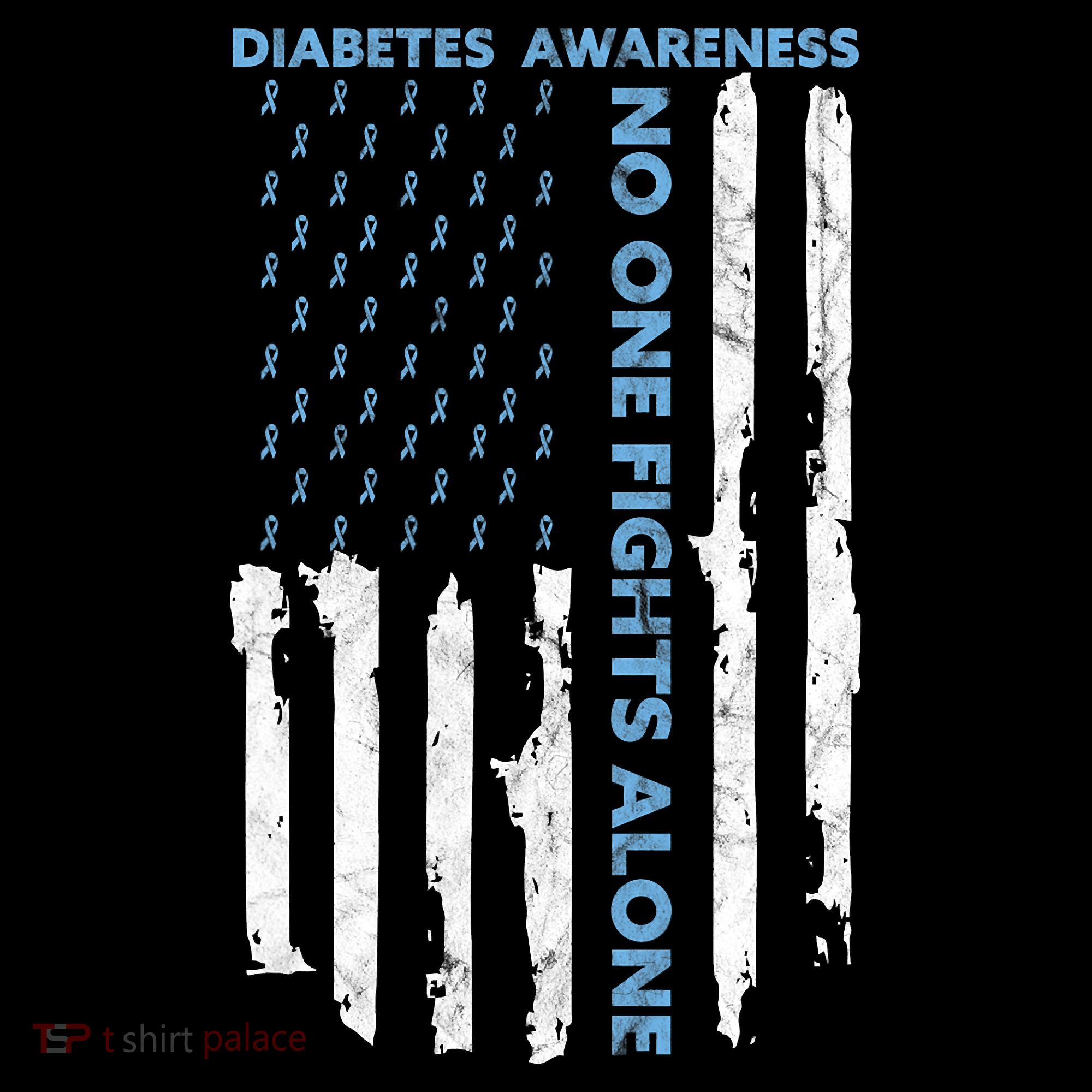 Diabetes Awareness Month American Flag Warrior T1 T2 Women's Tank Top