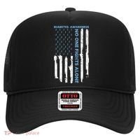 Diabetes Awareness Month American Flag Warrior T1 T2 Hat thumb 0
