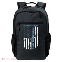 Diabetes Awareness Month American Flag Warrior T1 T2 Backpack thumb 0