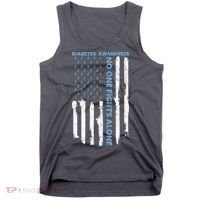 Diabetes Awareness Month American Flag Warrior T1 T2 Tank Top thumb 0