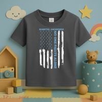 Diabetes Awareness Month American Flag Warrior T1 T2 Toddler T-Shirt thumb 3