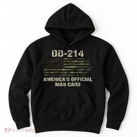 Dd214 Americas Man Card Funny Military Hoodie thumb 0