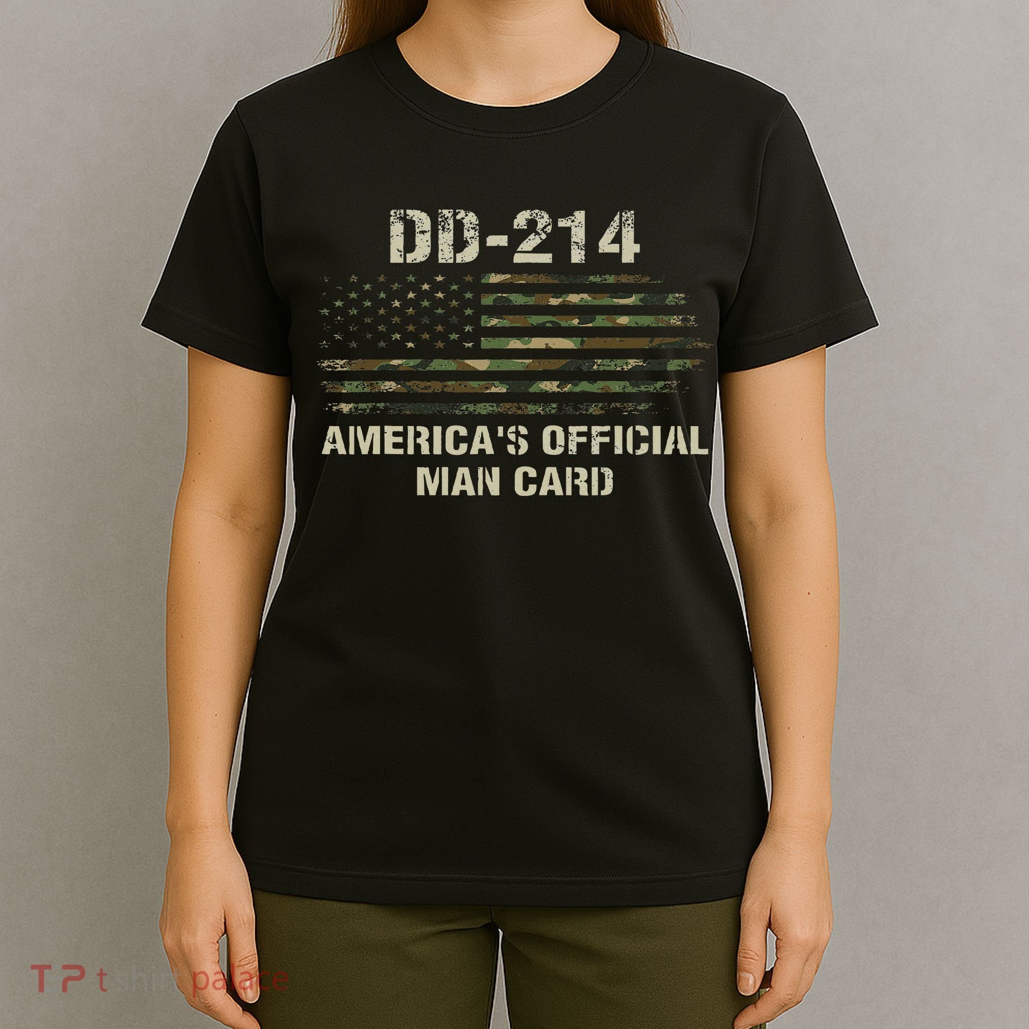 Dd214 Americas Man Card Funny Military T-Shirt