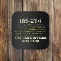 Dd214 Americas Man Card Funny Military Coaster thumb 0