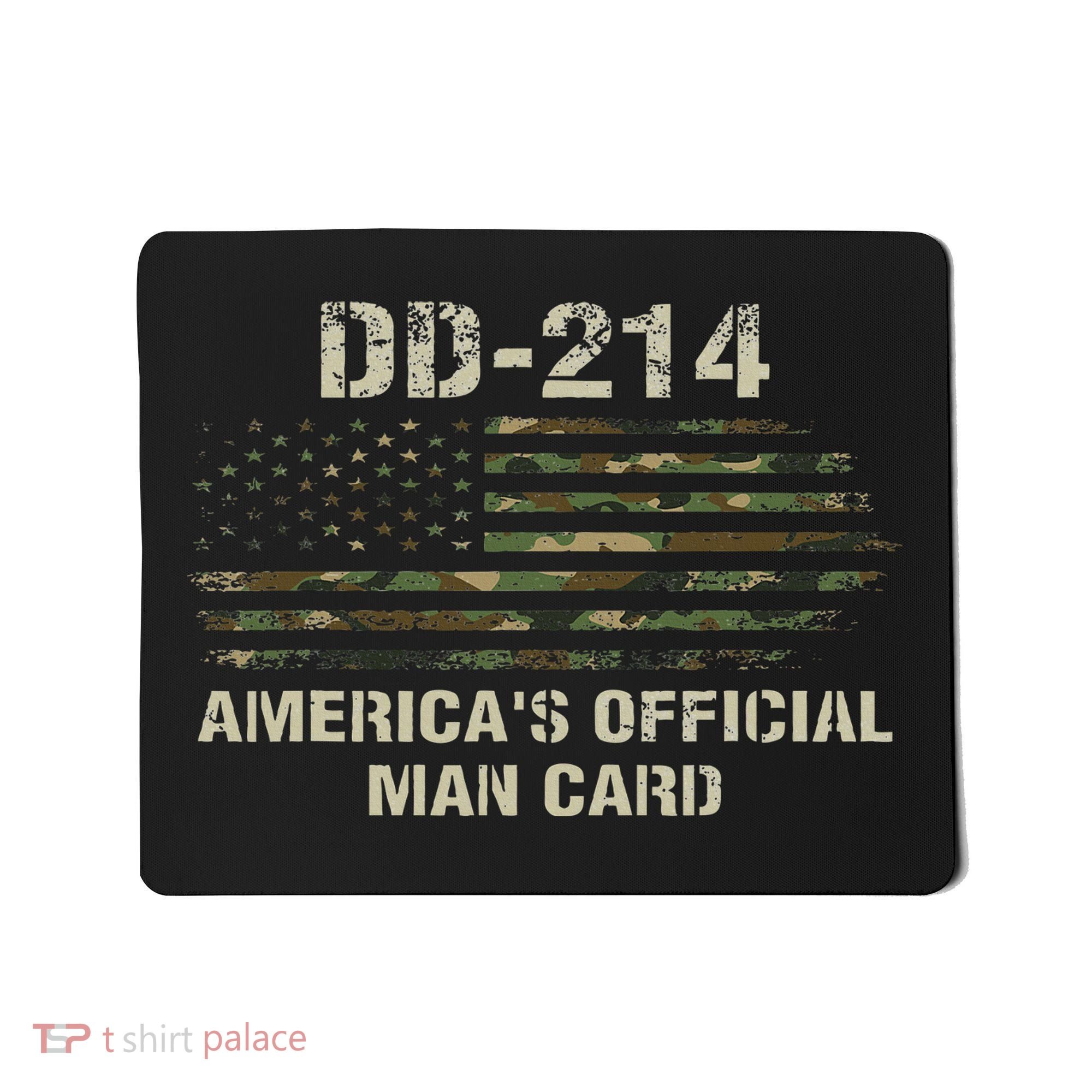 Dd214 Americas Man Card Funny Military Mousepad