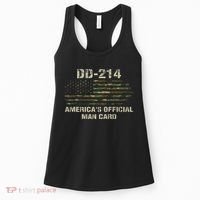 Dd214 Americas Man Card Funny Military Women's Tank Top thumb 0