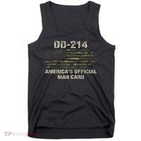 Dd214 Americas Man Card Funny Military Tank Top thumb 0