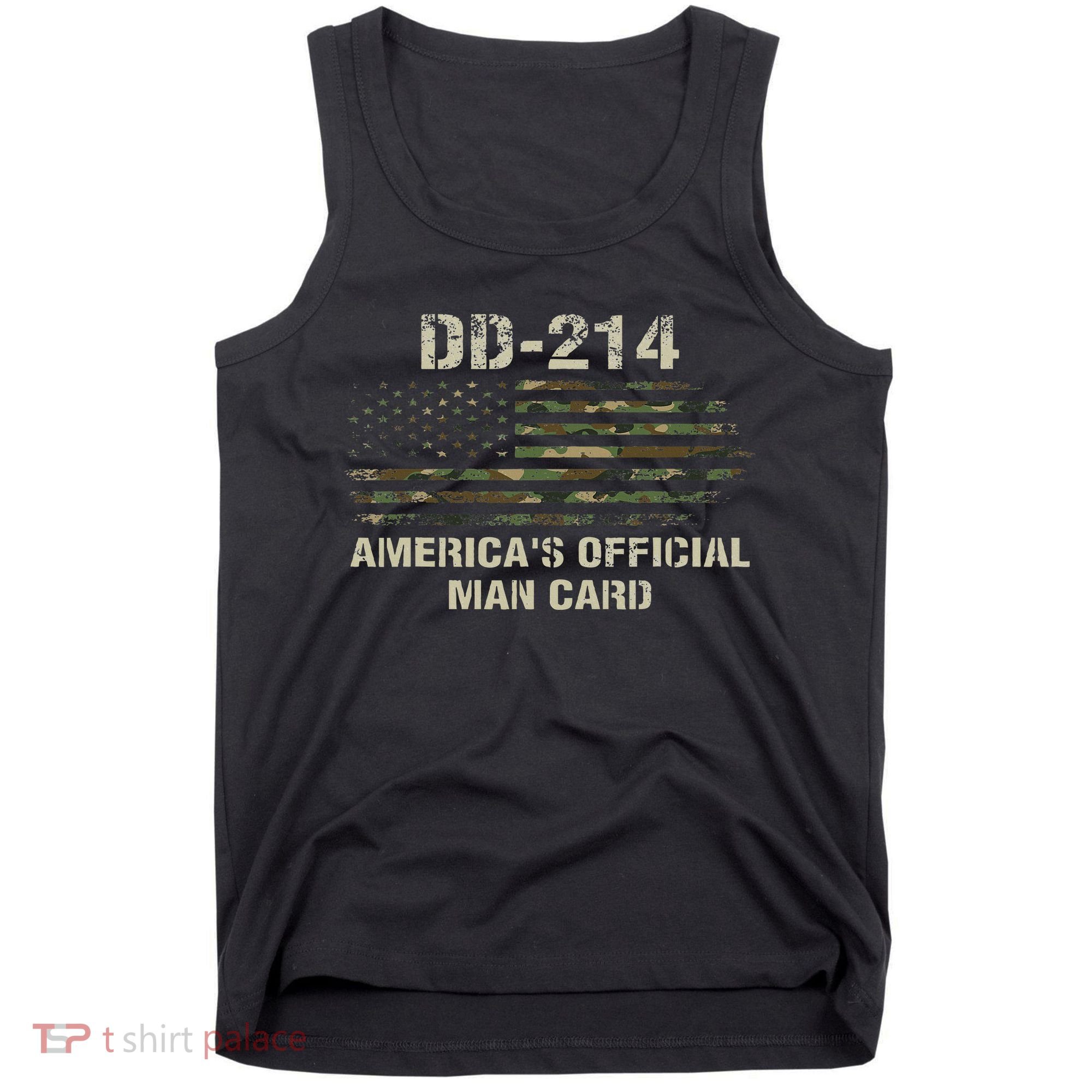 Dd214 Americas Man Card Funny Military Tank Top