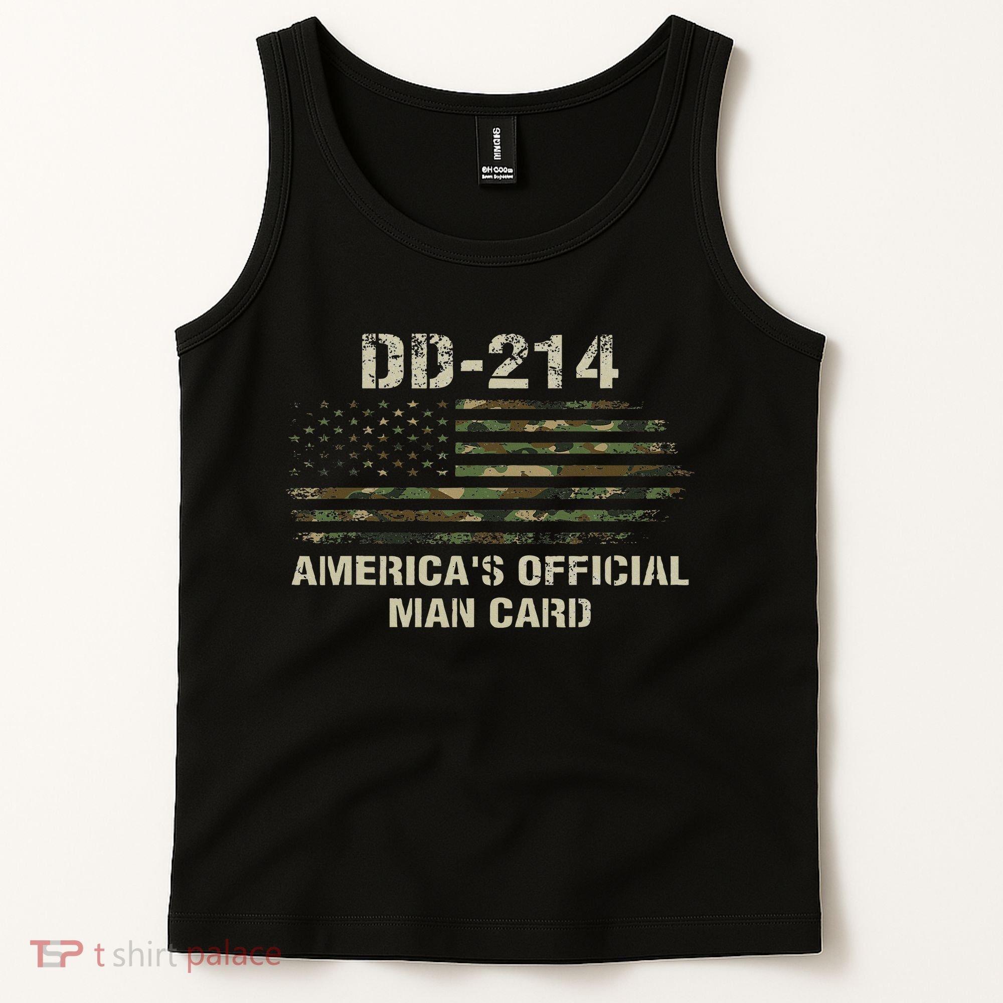 Dd214 Americas Man Card Funny Military Tank Top