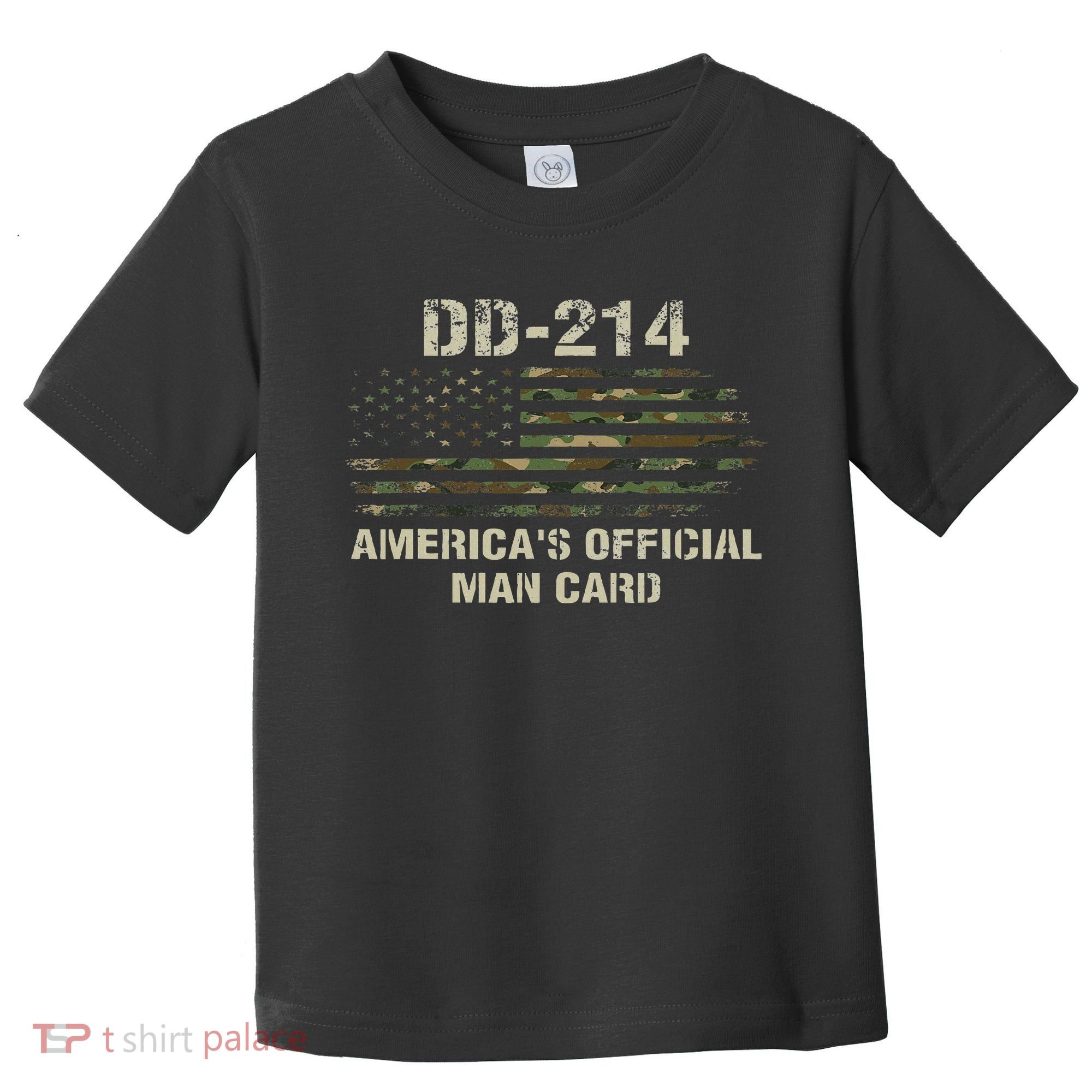 Dd214 Americas Man Card Funny Military Toddler T-Shirt