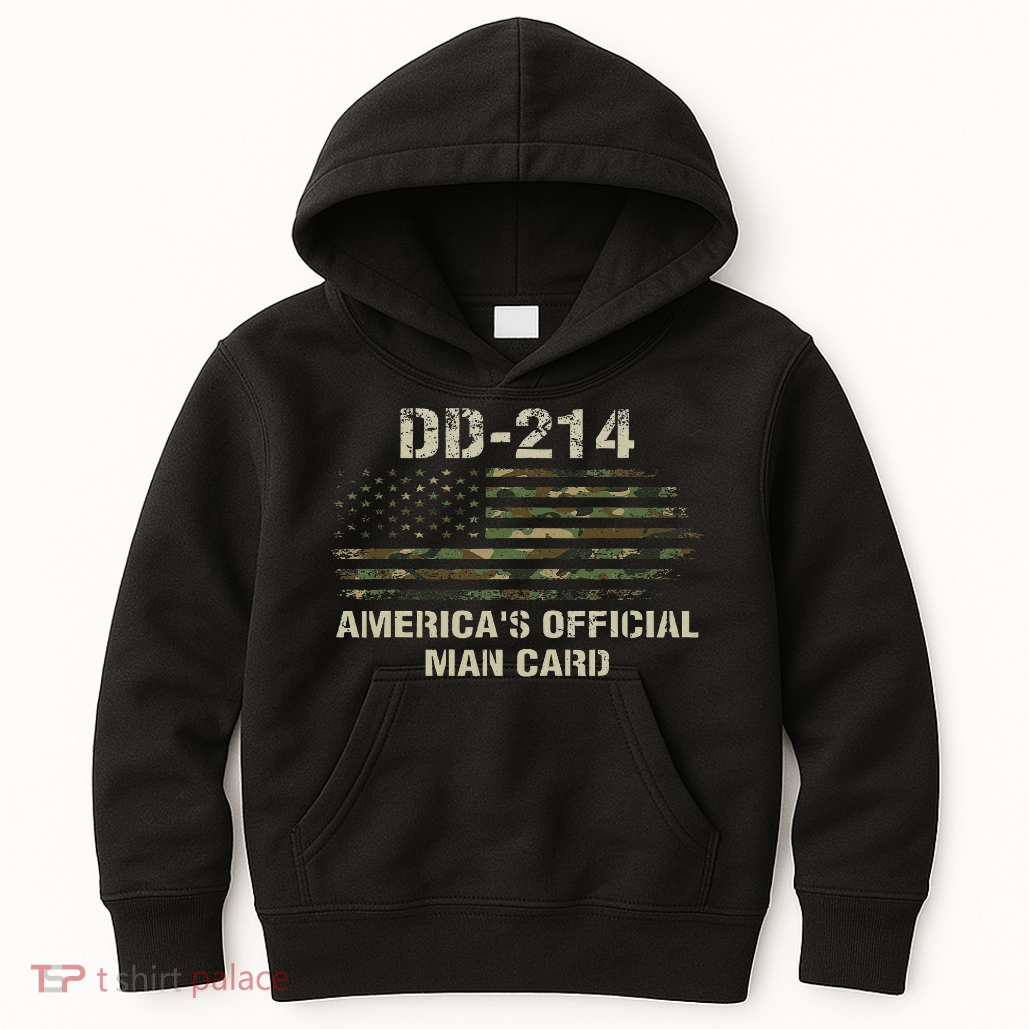 Dd214 Americas Man Card Funny Military Kids Hoodie