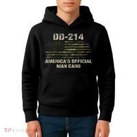 Dd214 Americas Man Card Funny Military Kids Hoodie thumb 4