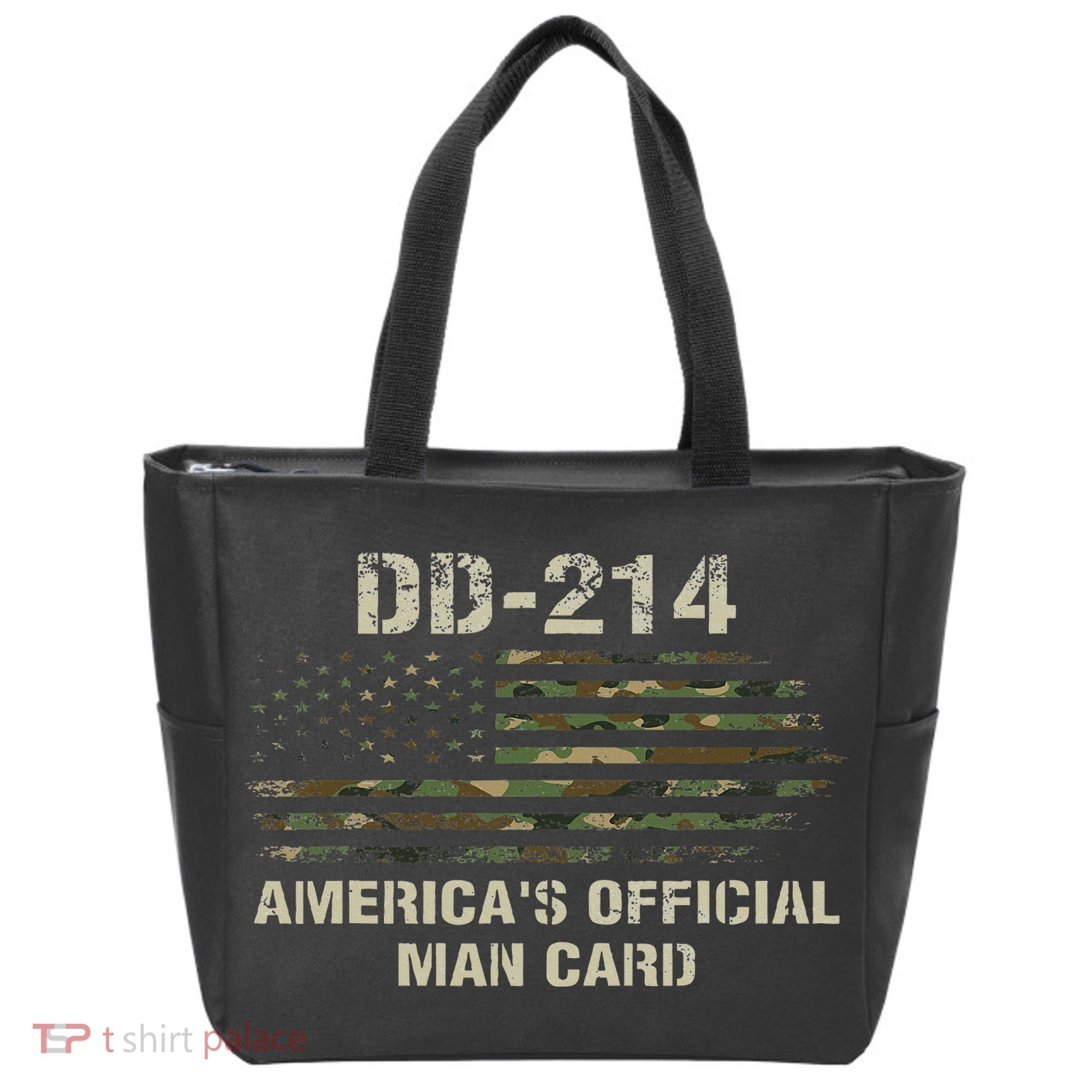 Dd214 Americas Man Card Funny Military Tote Bag