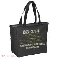Dd214 Americas Man Card Funny Military Tote Bag thumb 2