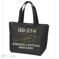 Dd214 Americas Man Card Funny Military Tote Bag thumb 3