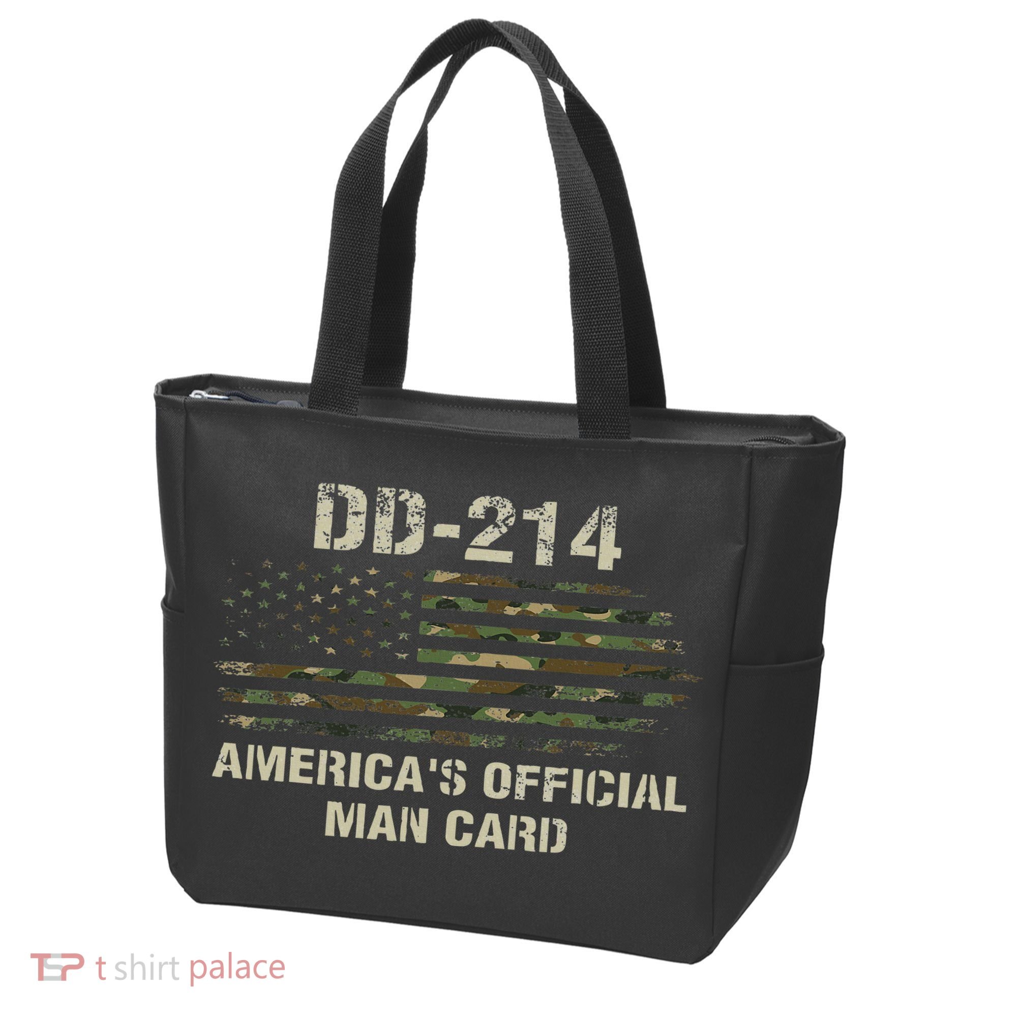 Dd214 Americas Man Card Funny Military Tote Bag