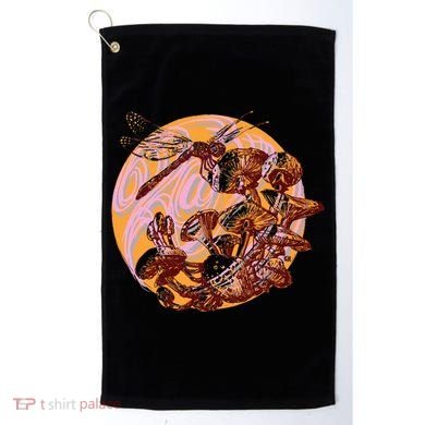 Dragonfly And Mushrooms Cottage Core Golf Towel