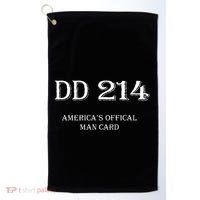 Dd214 AmericaS Man Card Golf Towel thumb 0