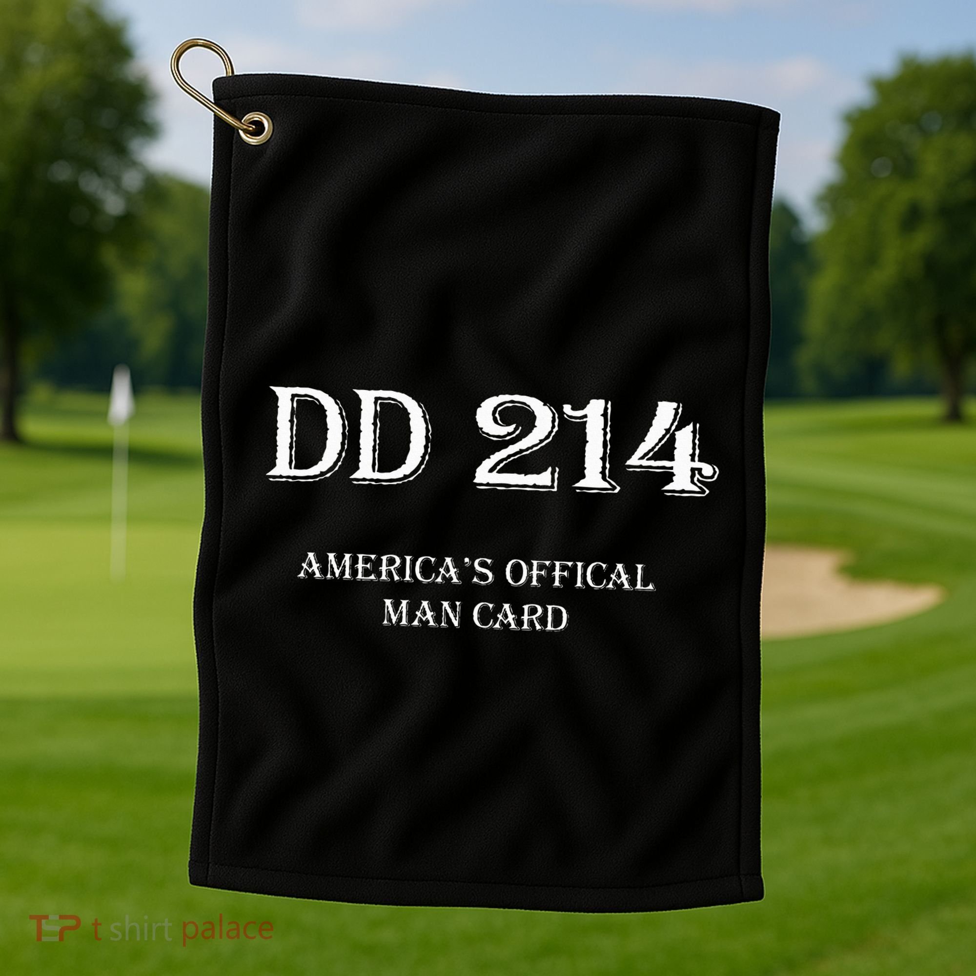 Dd214 AmericaS Man Card Golf Towel