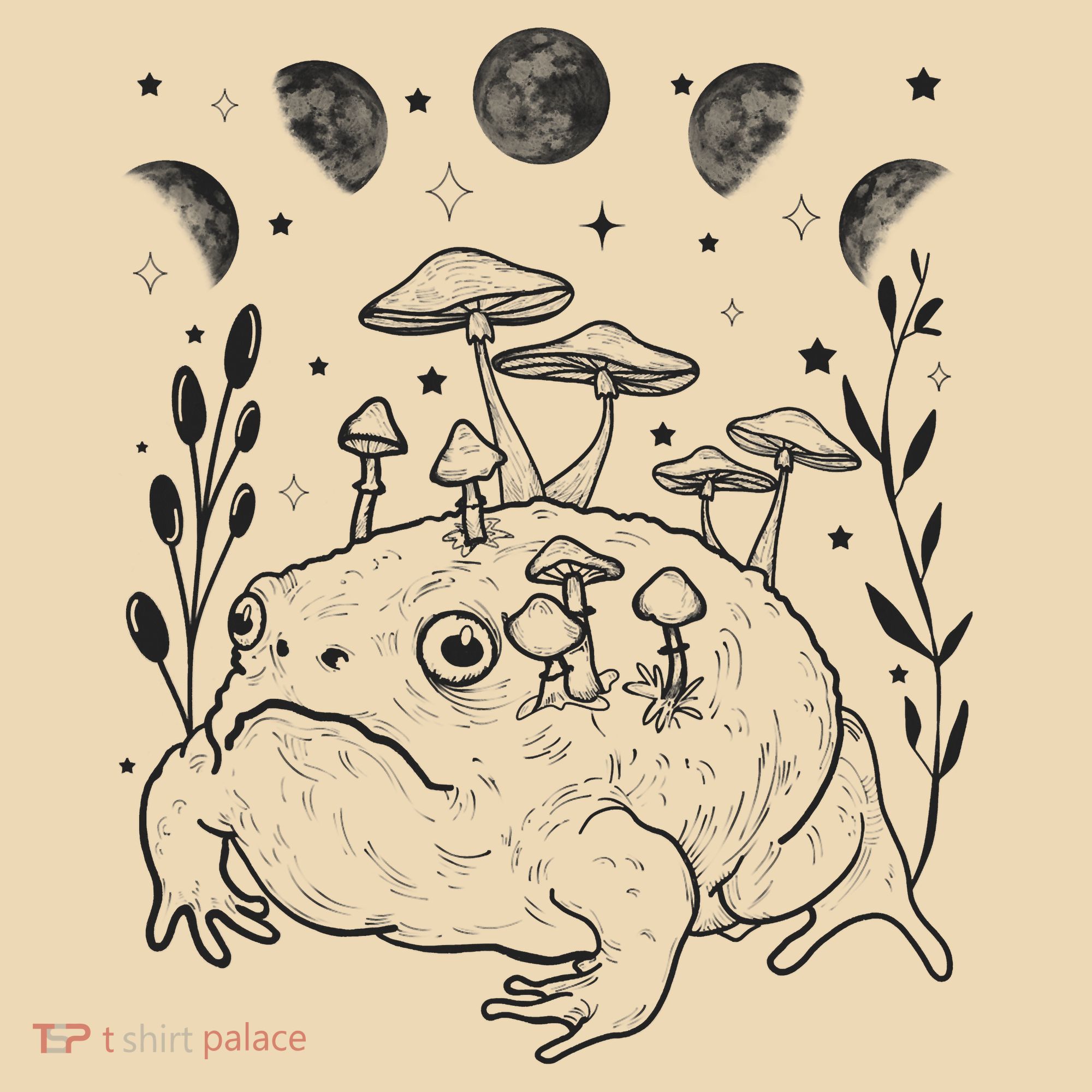 Dark Academia Moon Witchy Goblincore Aesthetic Frog Tote Bag
