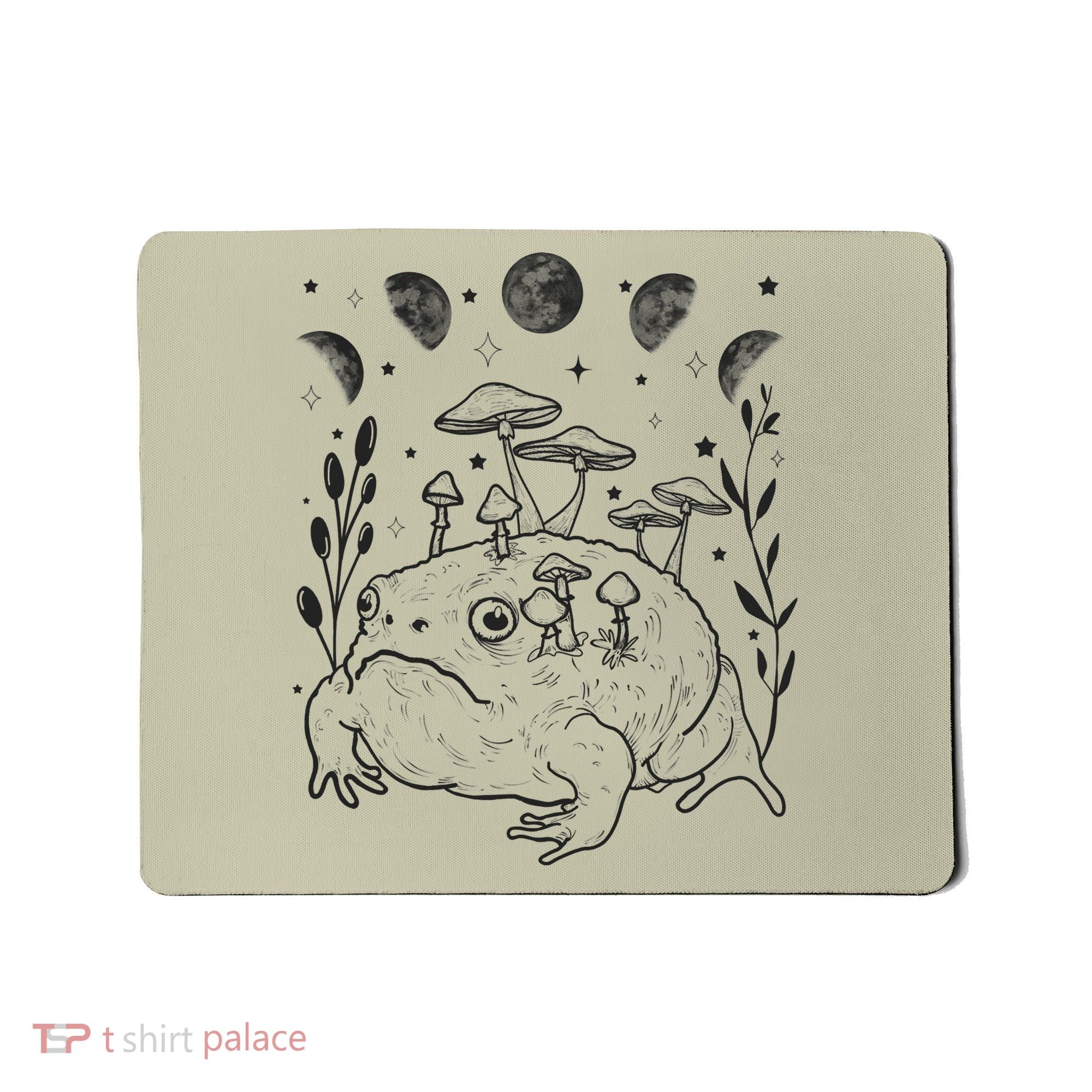 Dark Academia Moon Witchy Goblincore Aesthetic Frog Mousepad