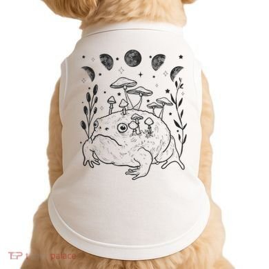 Dark Academia Moon Witchy Goblincore Aesthetic Frog Doggie Tank