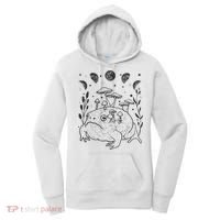 Dark Academia Moon Witchy Goblincore Aesthetic Frog Women's Hoodie thumb 0