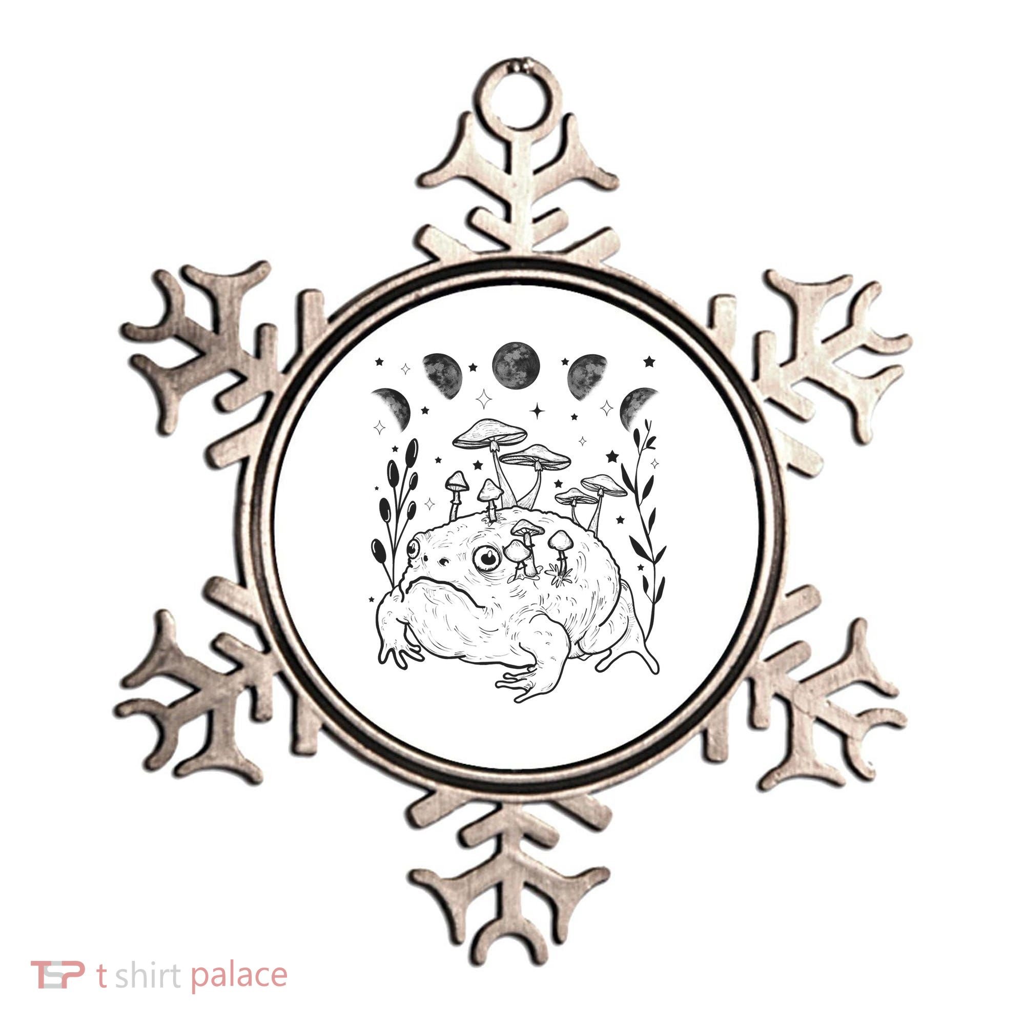 Dark Academia Moon Witchy Goblincore Aesthetic Frog Ornament
