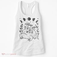Dark Academia Moon Witchy Goblincore Aesthetic Frog Women's Tank Top thumb 0