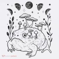 Dark Academia Moon Witchy Goblincore Aesthetic Frog Visor thumb 3