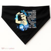 Diabetes Awareness Month For Powerful Warrior USA-Made Doggie Bandana thumb 0