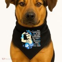 Diabetes Awareness Month For Powerful Warrior USA-Made Doggie Bandana thumb 1