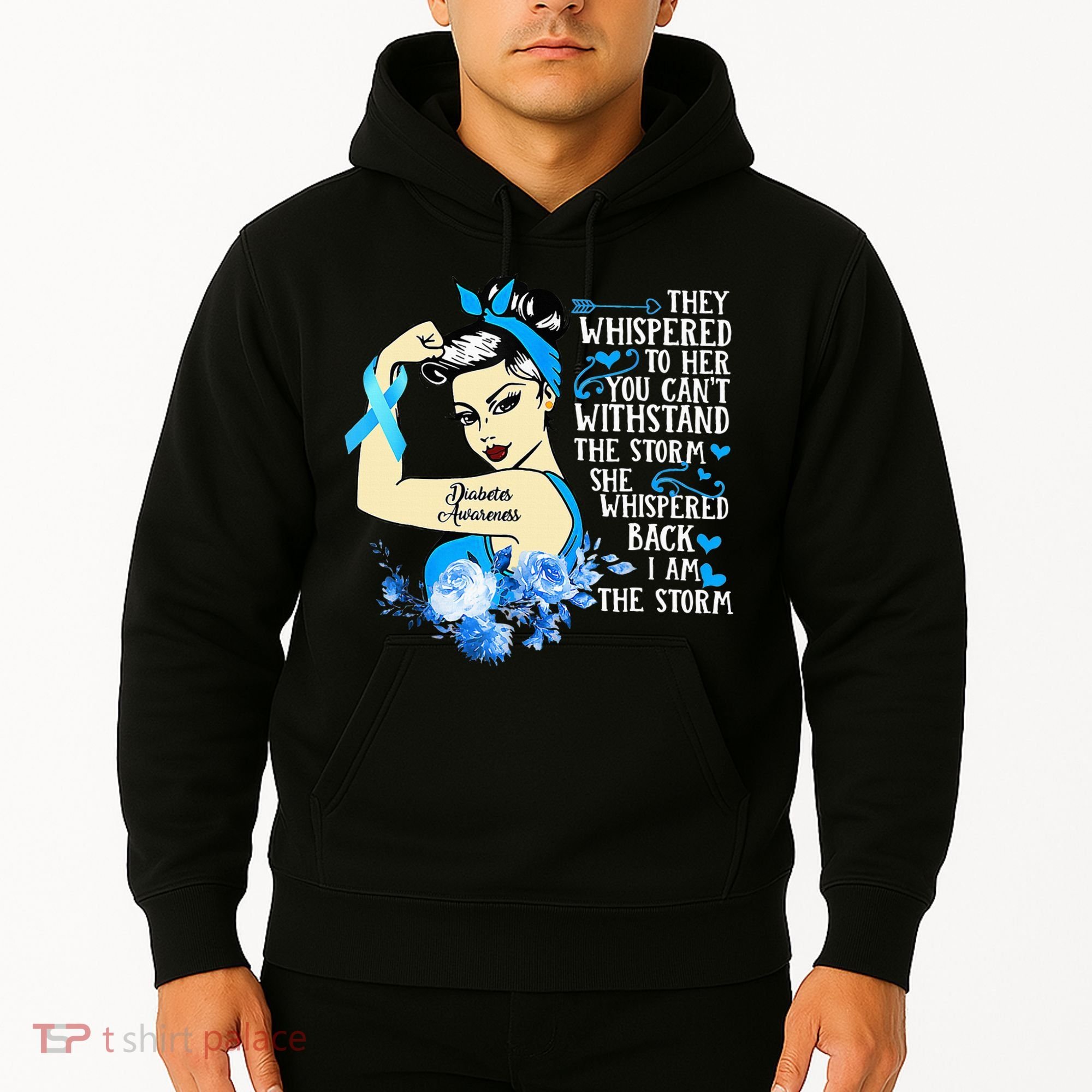 Diabetes Awareness Month For Powerful Warrior Hoodie